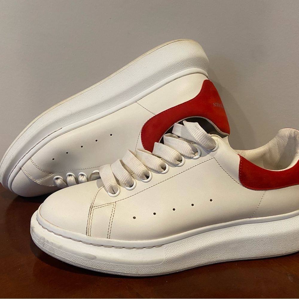 Alexander McQueen Oversized Sneaker ‘White Lust Red’ Size 9